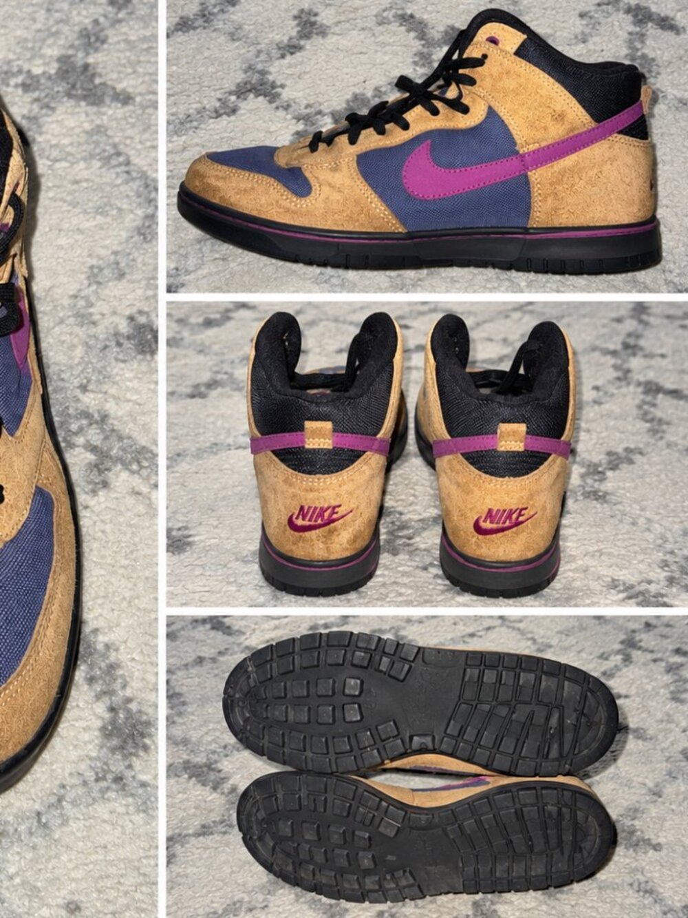 Vintage Nike Caldera ACG Hiking Boots Women’s US 8 Brown Purple Suede 921202 T3 - Picture 6 of 6